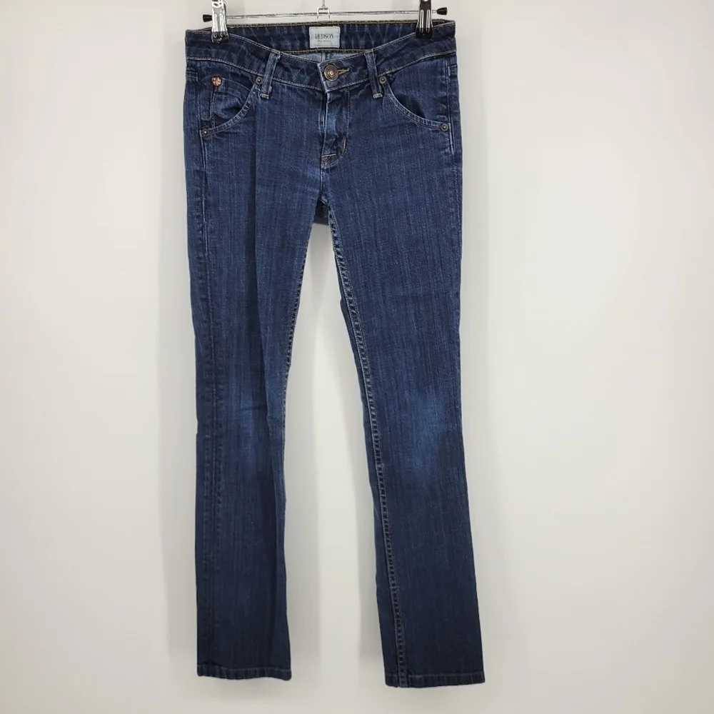 Hudson Carly Midrise Straight Leg Jeans Size‎ 24